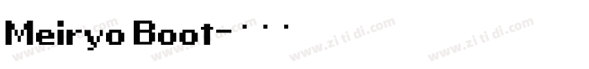 Meiryo Boot字体转换